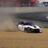 20110410 14.45.17-2  21 - Jamie Campbell-Walter en David Brabham in de Nissan GT-R raakt tijdens de start te beschadigd om door te rijden : 21, BTCS, Belcar, Belgie, FIA, FIA GT1 World Championship 2011, GT1, Zolder
